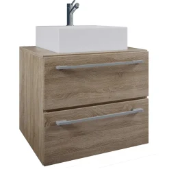 Hängender Bad Waschplatz modern - Caleena (zweiteilig)