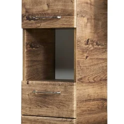 Hängender Bad-Hochschrank mit Metallgriffen - Miss X