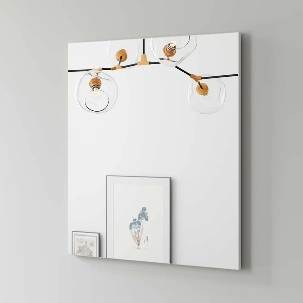 Hängender Flurspiegel in Weiß - Vatros