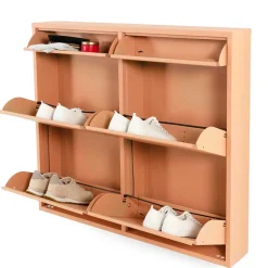 Hängender Schuhschrank in Terracotta - Manty