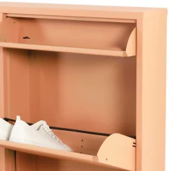 Hängender Schuhschrank in Terracotta - Manty