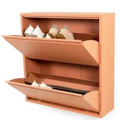 Hängender Schuh-Schrank mit zwei Kippfächern - Manty