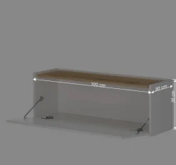 Hängender Sekretär und Schrank Set - Nonessia (zweiteilig)