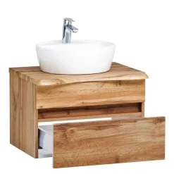 Hängender Waschtisch in Holzoptik - Drumias