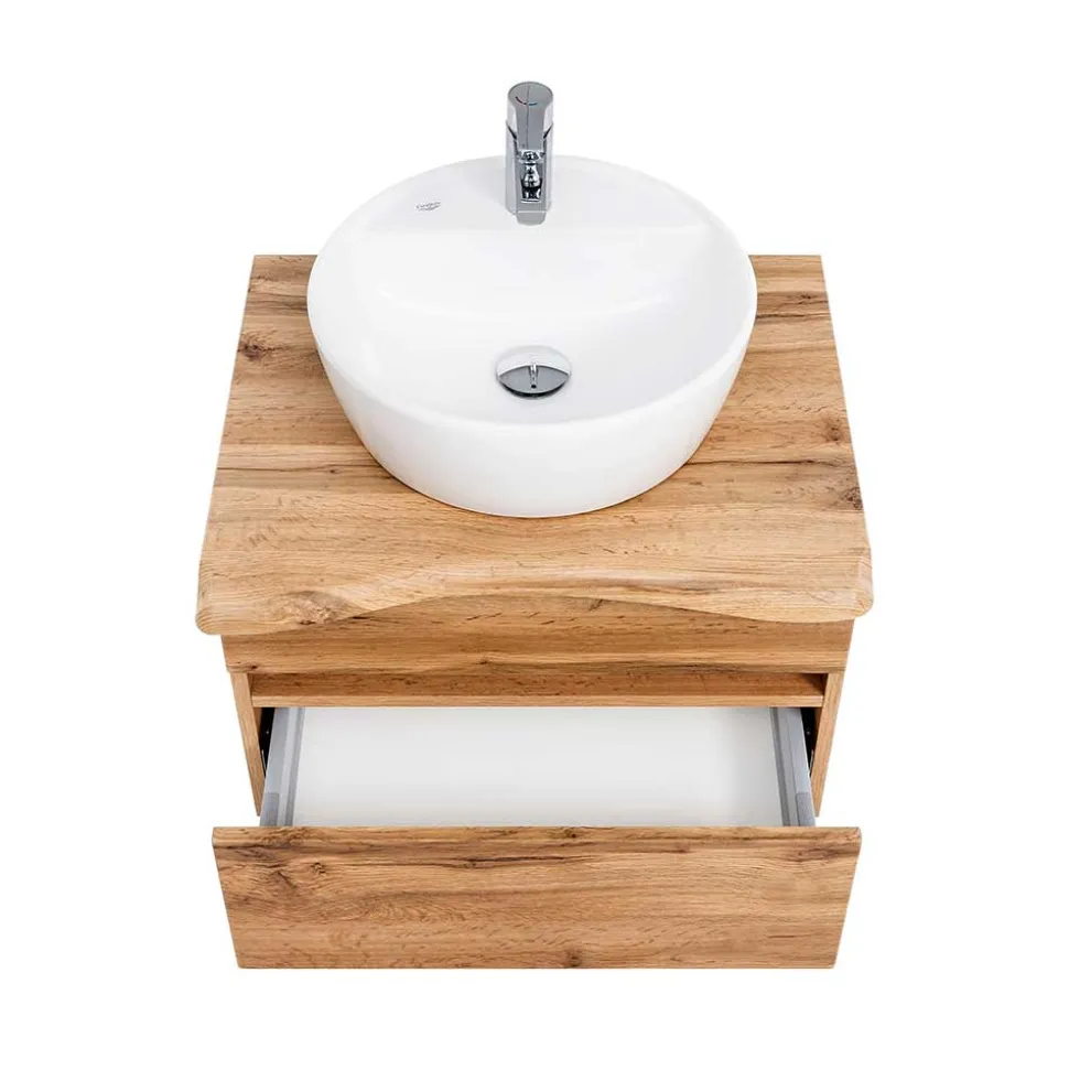 Hängender Waschtisch in Holzoptik - Drumias