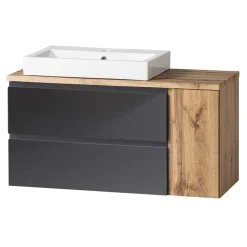 Hängender Waschtisch mit aufgesetztem Becken - Jambi