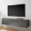 Hängendes TV Board in Anthrazit - Ahilav