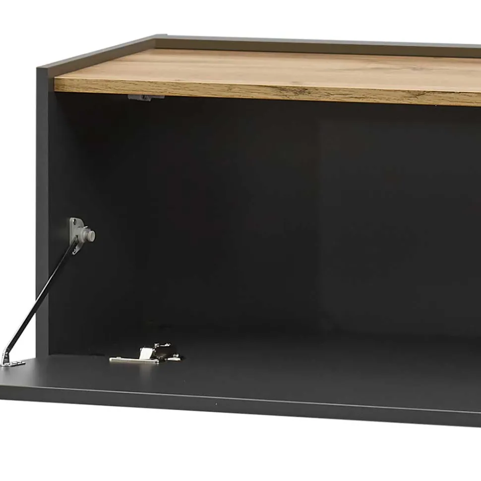 Hängendes TV Board in Anthrazit - Ahilav