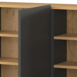 Hänge-Schuhschrank & Rundspiegel Set - Calisian (zweiteilig)