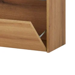 Hänge-TV-Board in Wildeiche Optik und Anthrazit - Colomania