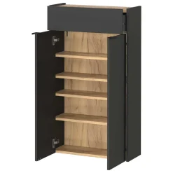 Hänge-Vertiko & Garderobe & Spiegel - Sidgarus (dreiteilig)