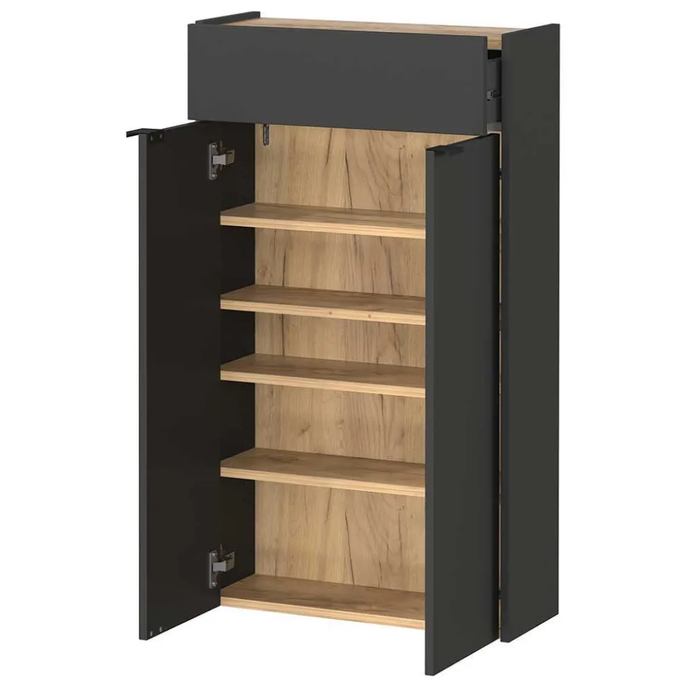 Hänge-Vertiko & Garderobe & Spiegel - Sidgarus (dreiteilig)