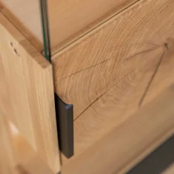 Hängevitrine aus Eiche und Glas - Masicuri