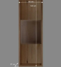 Hängevitrine aus Wildeiche Massivholz - Fredellia