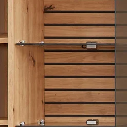 Hängevitrine in Weiß und Wildeiche NB - Niam