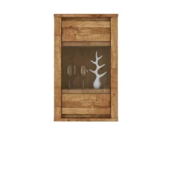 Hängevitrine Nadalia aus Wildeiche Massivholz