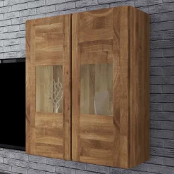 Hängevitrine Vaskov aus massiver Wildeiche