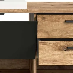 Hänge-Waschbeckenschrank mit Aufsatzbecken - Steikun