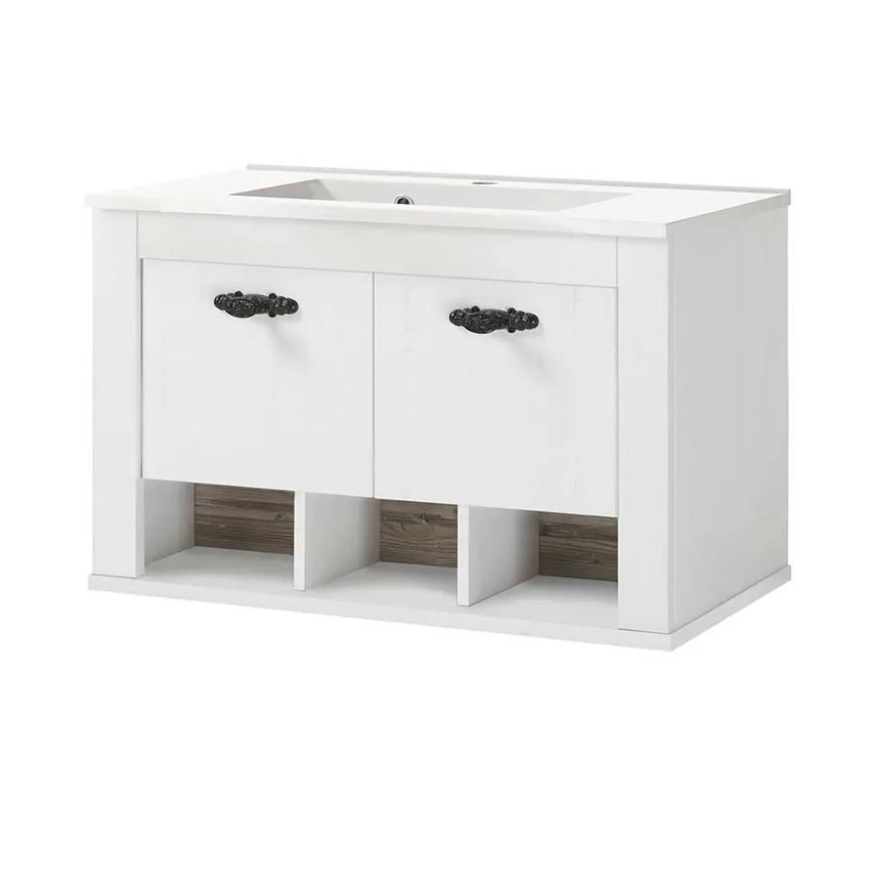 Hänge-Waschtisch mit Spiegel Set - Doules (zweiteilig)