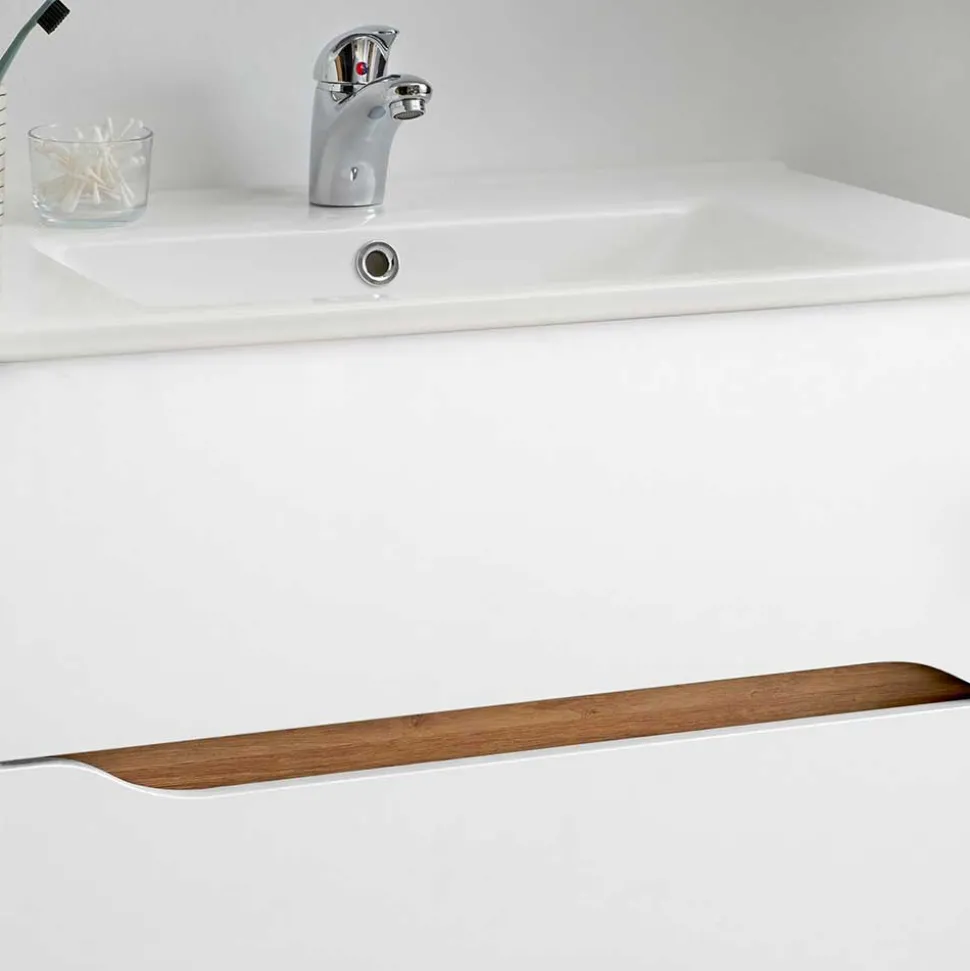 Hänge-Waschtisch mit zwei Schubladen - Zenata