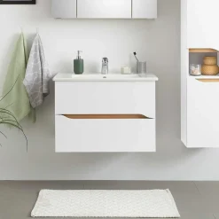 Hänge-Waschtisch mit zwei Schubladen - Zenata