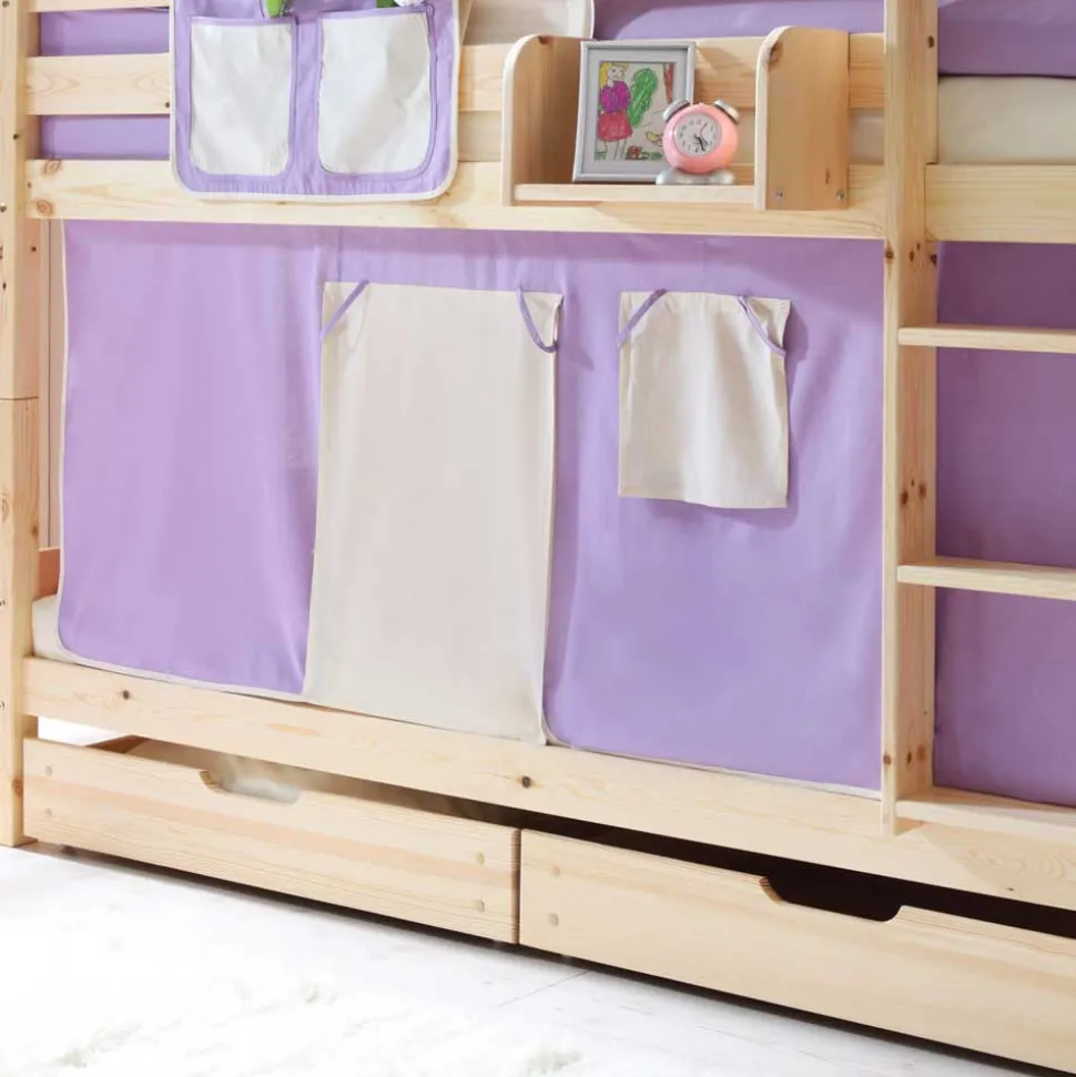 Hochbett Luisa in Kiefer Massivholz