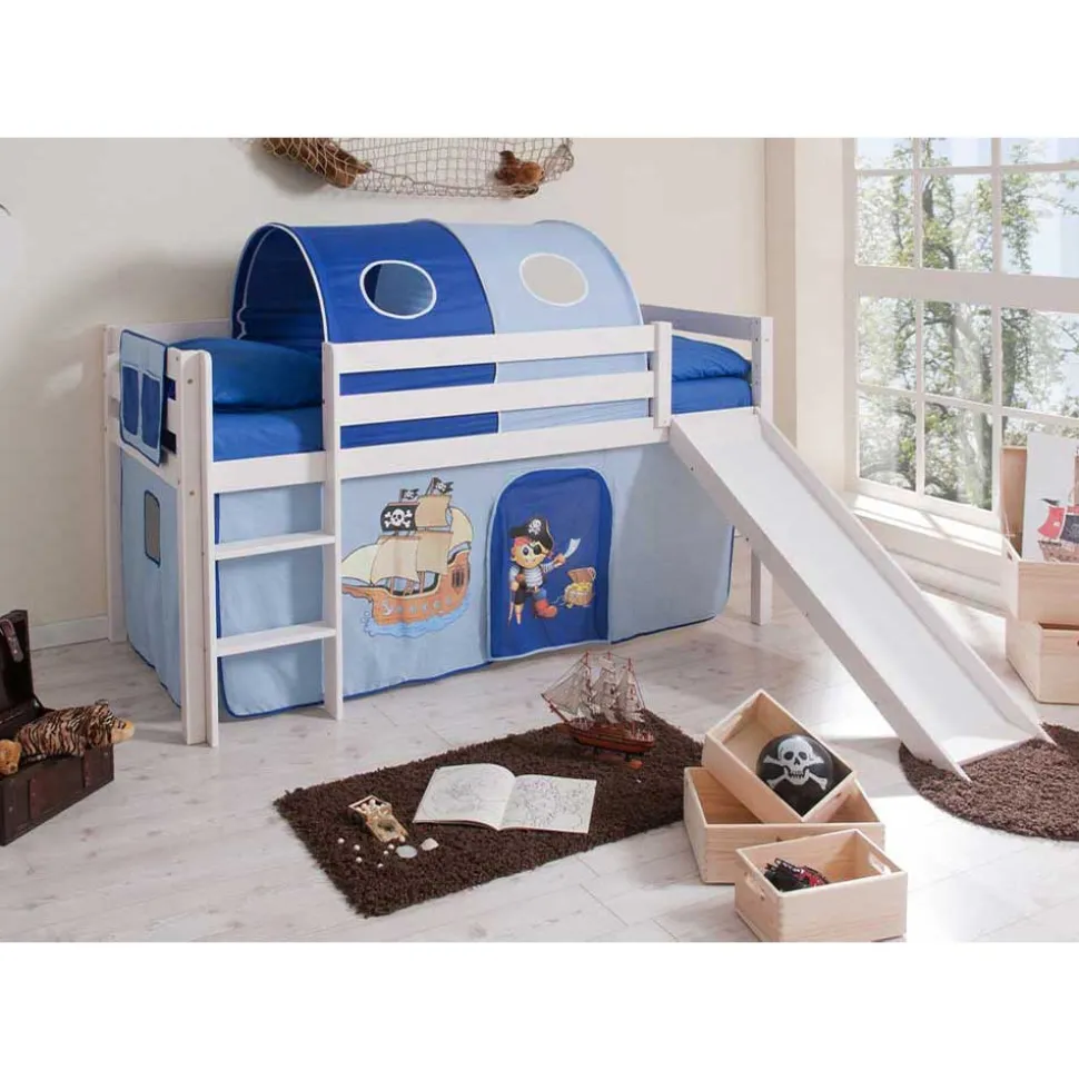 Hochbett Martey in Kiefer Massivholz