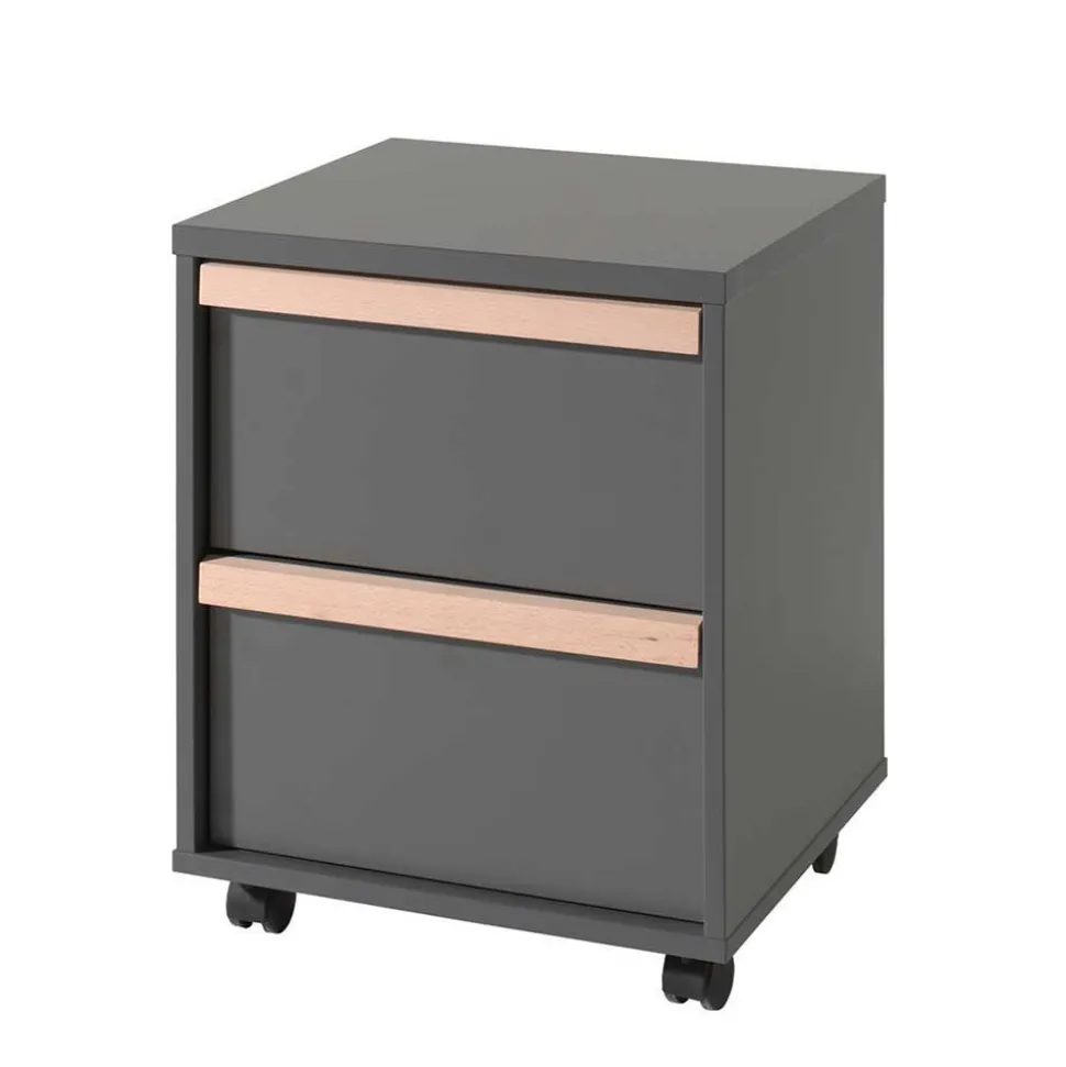 Hochbett mit Schreibtisch und Schrank - Lilova (vierteilig)