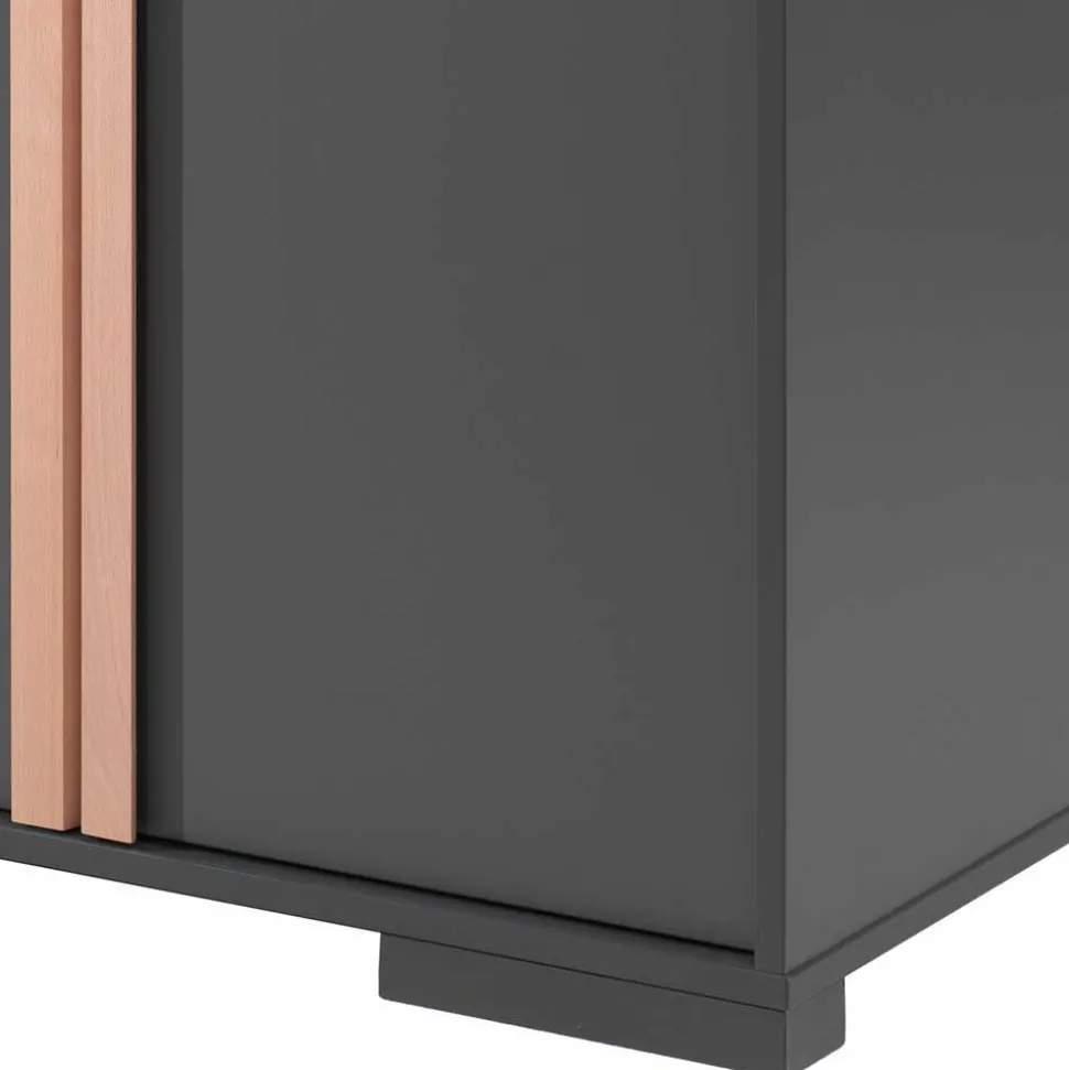 Hochbett mit Schreibtisch und Schrank - Lilova (vierteilig)