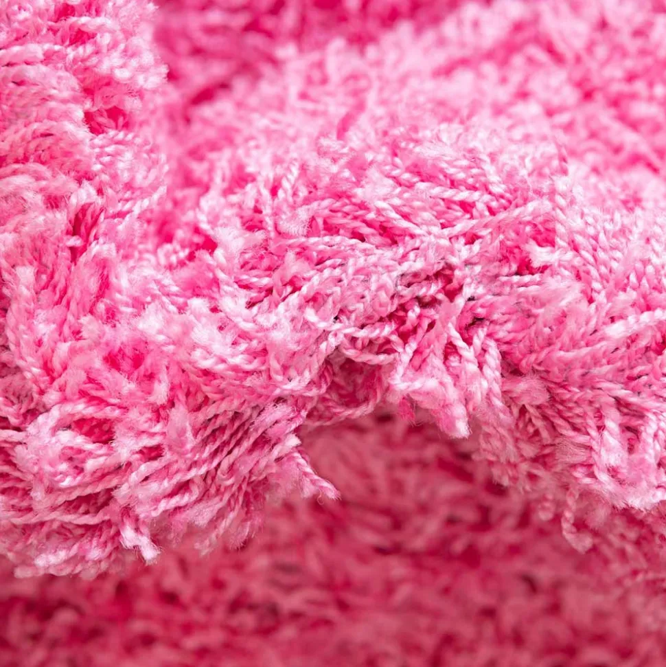 Hochflor Läufer oder Teppich in Pink - Siela