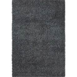 Hochflor Teppich in dunklem Grau - Bescion