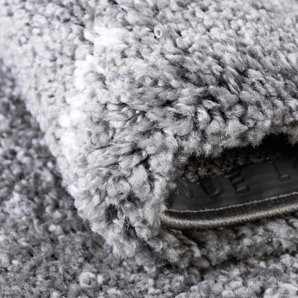 Hochflor Teppich in Grau und Creme - Ilena