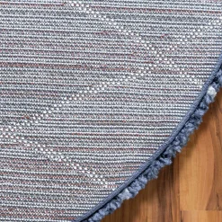 Hochflor Teppich mit Rautenmuster - Pius