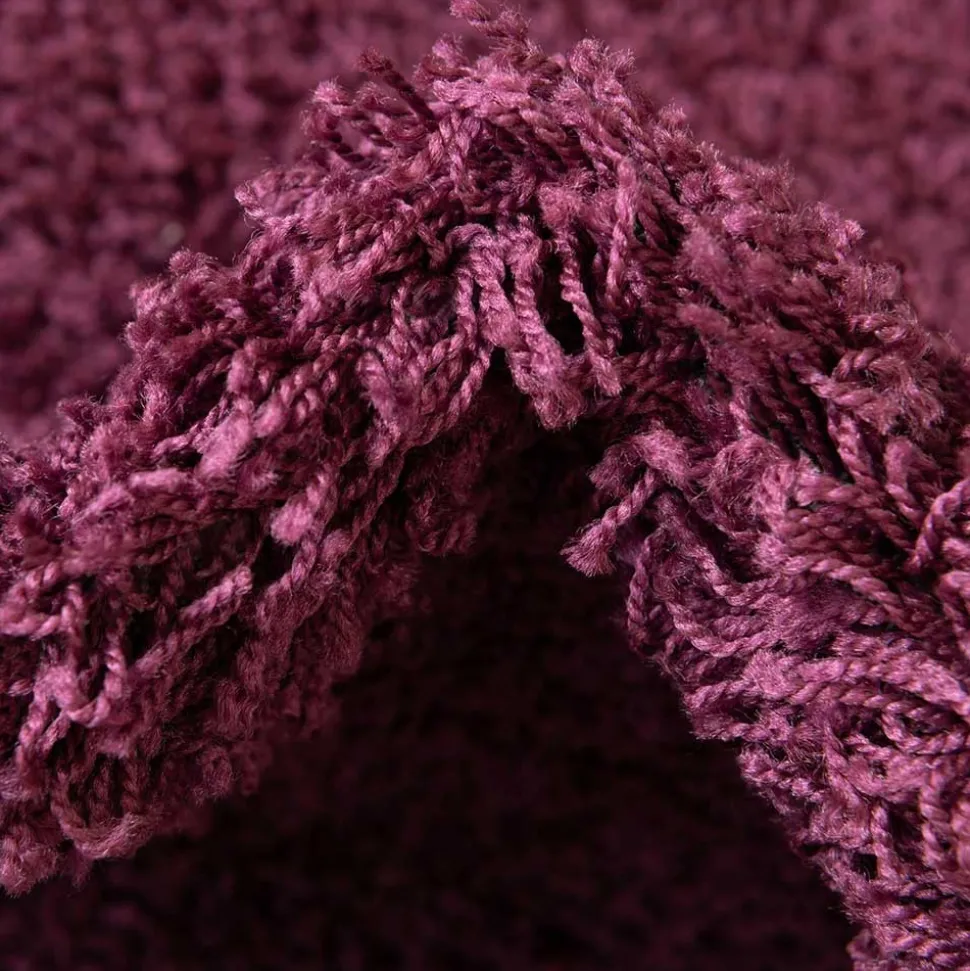 Hochflor Teppich oder Läufer in Violett - Zelio