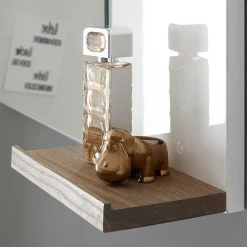 Hochglanz Badeinrichtung in Weiß - Vauflos (dreiteilig)