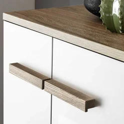 Hochglanz Badeinrichtung in Weiß - Vauflos (dreiteilig)