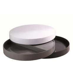 Hochglanz Design Wohnzimmertisch drehbar - Tulima