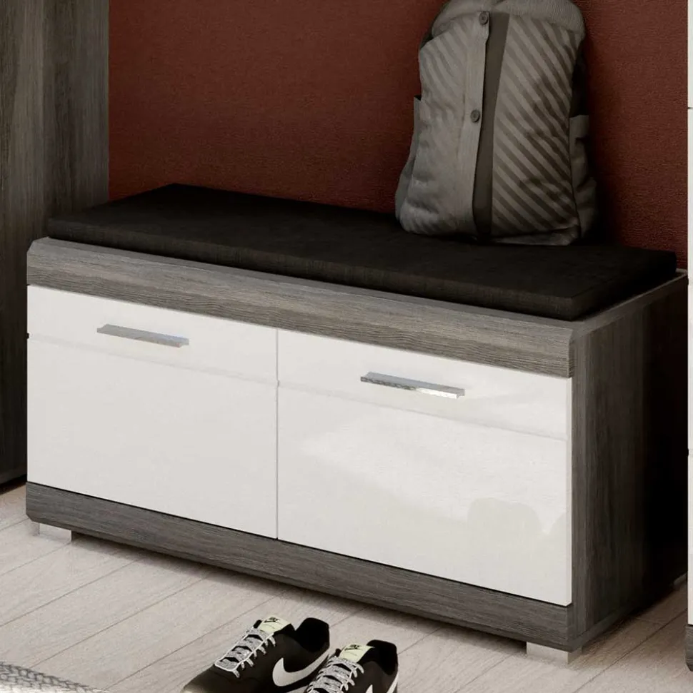 Hochglanz Dielenmöbel Set - Nancys (dreiteilig)