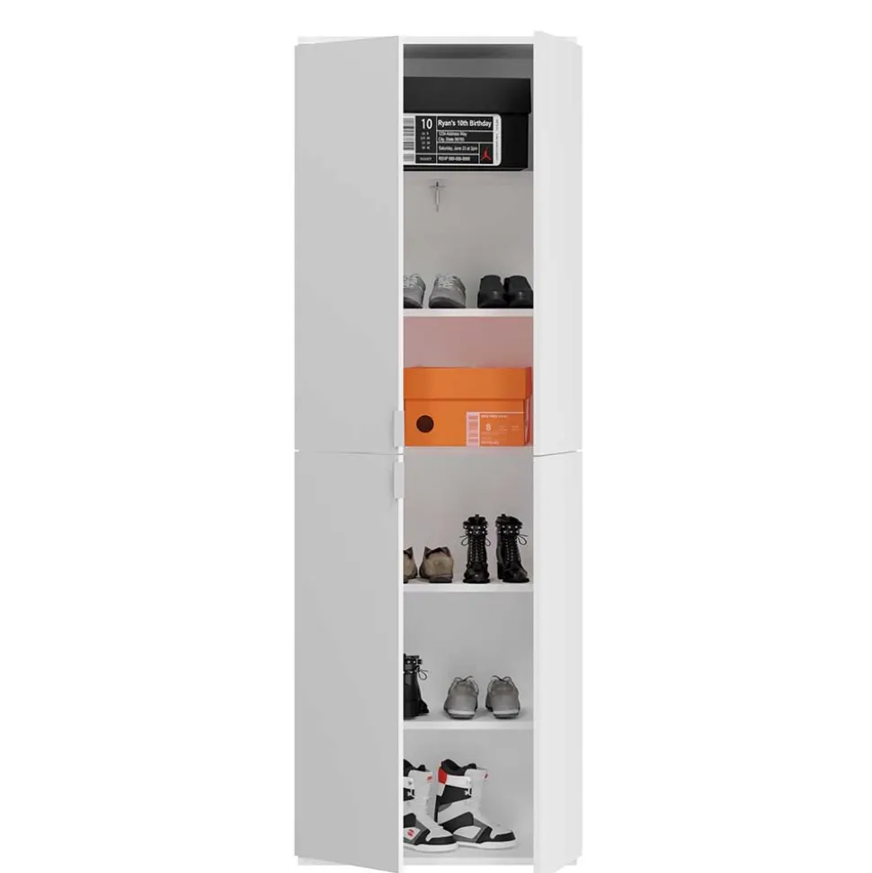 Hochglanz Flurschrank mit vier Türen - Ejulia