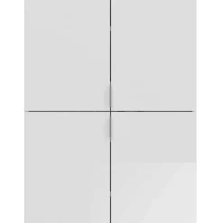 Hochglanz Flurschrank mit vier Türen - Ejulia