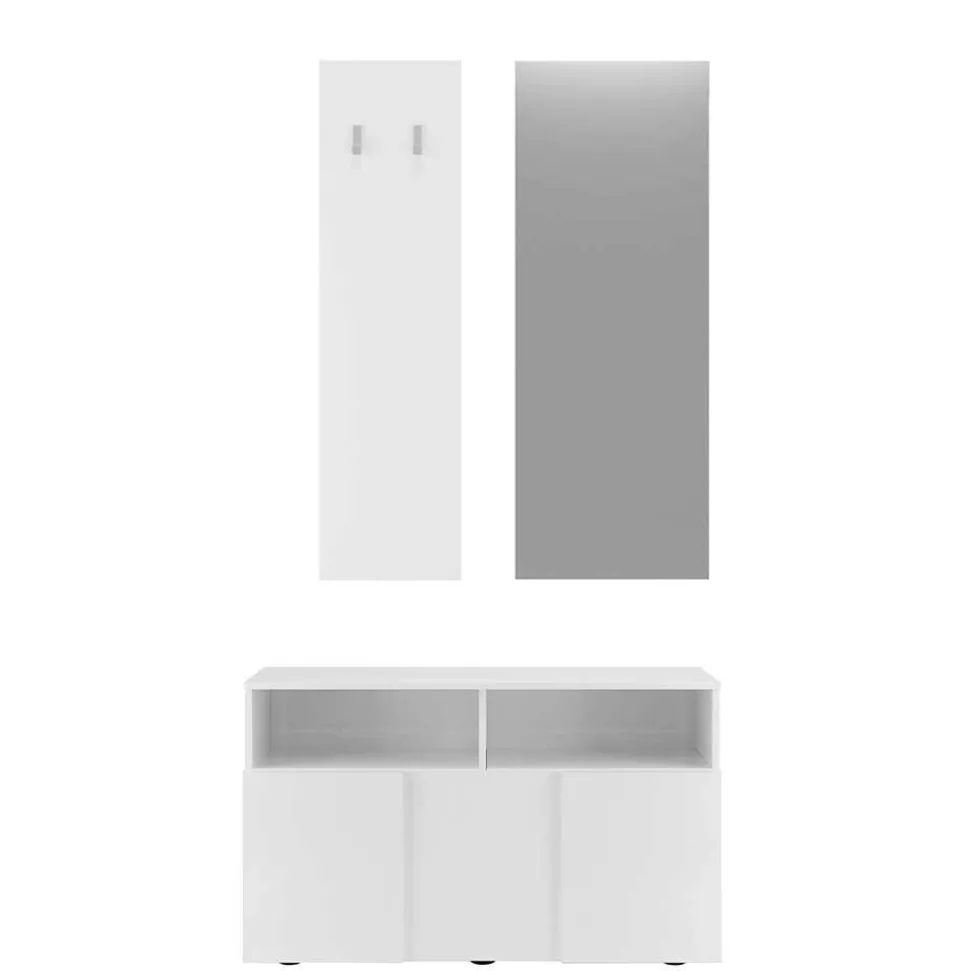Hochglanz Garderobenmöbel Set - Castalla (dreiteilig)