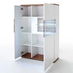 Hochglanz Highbord in Weiß - Icadro