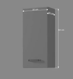 Hochglanz Hängeschrank Sagunis für Bad