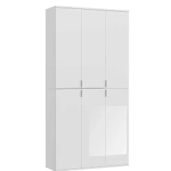 Hochglanz Kleiderschrank 6-türig - Ejulia (zweiteilig)