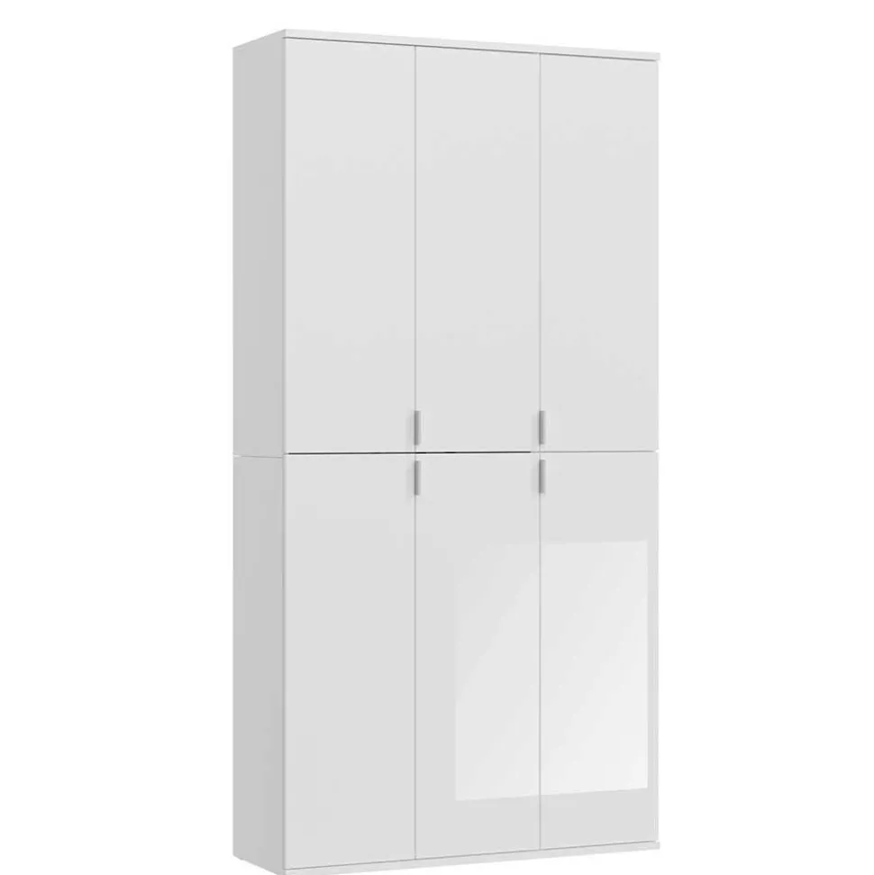 Hochglanz Kleiderschrank 6-türig - Ejulia (zweiteilig)