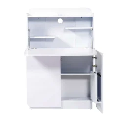 Hochglanz Sekretär Vignola in Weiß