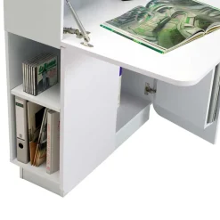 Hochglanz Sekretär Vignola in Weiß