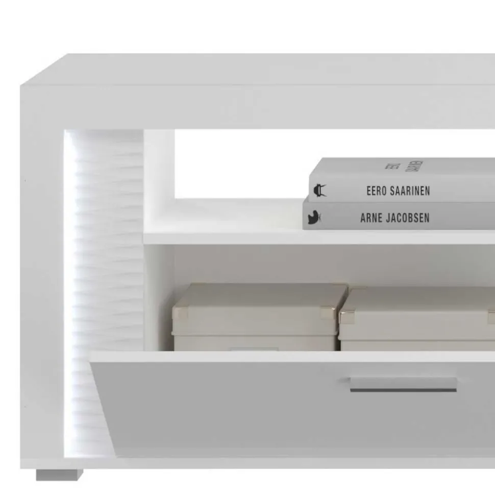 Hochglanz TV Board mit LED Beleuchtung - Gomata