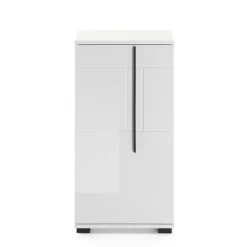 Hochglanz Unterschrank fürs Bad in Weiß - Ingmesan