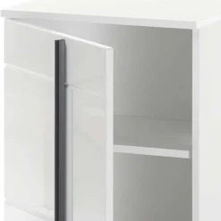 Hochglanz Unterschrank fürs Bad in Weiß - Ingmesan